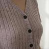 Ribbed V-Neck Women's Cardigan & Sleepdress – Comfortable, Simple, Versatile Homewear