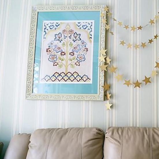 4m Romantic Stars Paper Garland Banner Bunting Wedding Baby Shower Party Decor