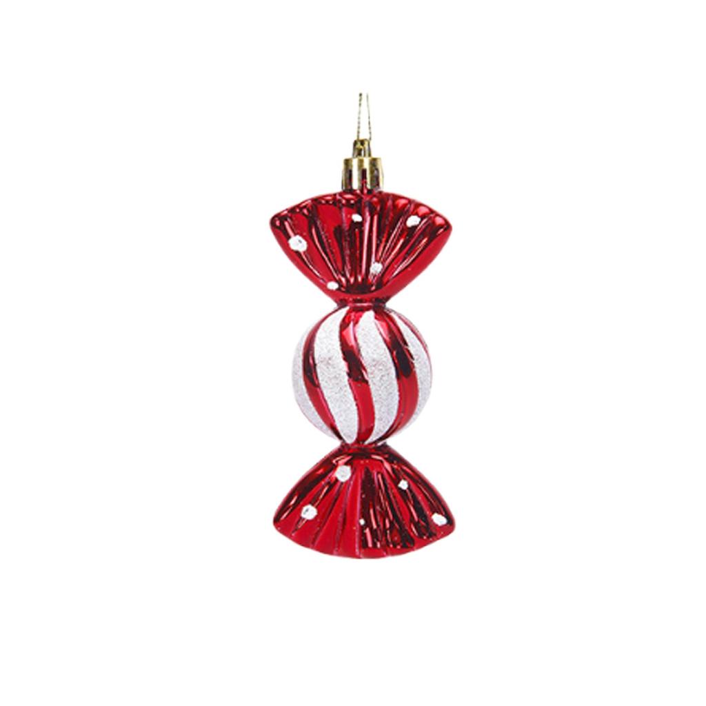 Christmas Decoration Glossy Lollipop Swirl Painted Christmas Candy Christmas Tree Ornament Pendant  Gift Card Xmas Cheap Stocking Stuffers