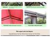 European Outdoor Gazebo Tent: Large, Four-Corner Awning for Courtyards and Carports