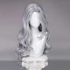 Superhero Black Cat Felicia Hardy Cosplay Wig Women Silver Long Curly Synthetic Hair Heat Resistant Wigs Halloween Masquerade Pa