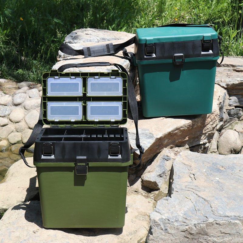 A1R Durable Multifunctional Fishing Box: Lightweight, Wear-Resistant, Drop-Resistant, with Seat Function.