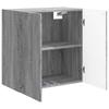 Wall Mounted Cabinet Gray Sonoma 59 x 31 x 60 cm Particleboard