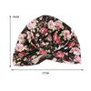 Neuer Turban mit Blumenmuster, plissiert, Beanie mit Knoten, elastisches Stirnband, lässige Kopfbedeckung, elegante Damen-Chemo-Kappe, Bandana-Kopfbedeckung