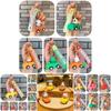 Cartoon Animal Friction Cars Keychain Charming Gifts For All Ages**