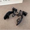 Black Word with Sandals Femininity 2025 New Summer Super Fairy Fashion Versatile Thick High Heel Shoes Summer