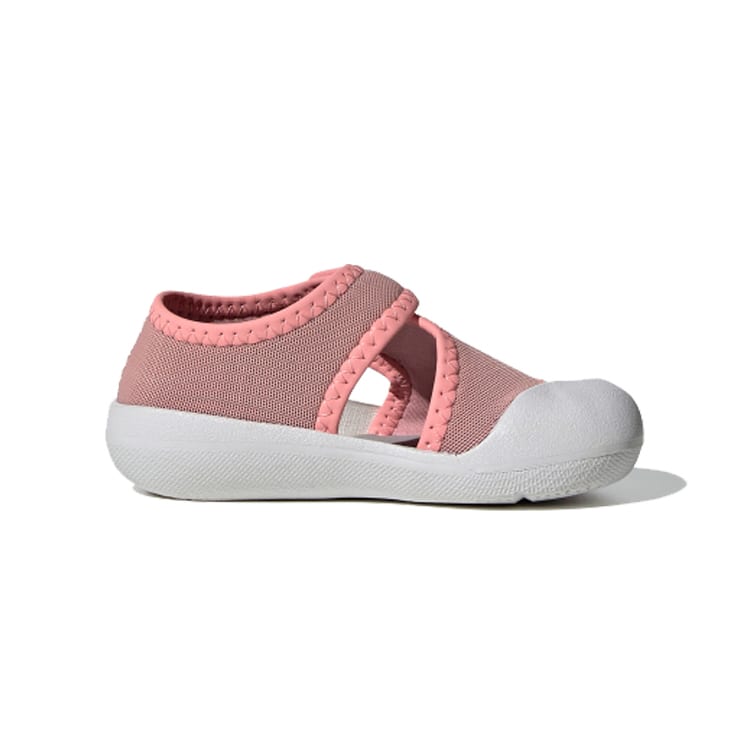 Adidas Comfortable Slip Resistant Cushioning Abrasion Resistant Low top Toddler Shoes Pink White Infant And Toddler FV8894