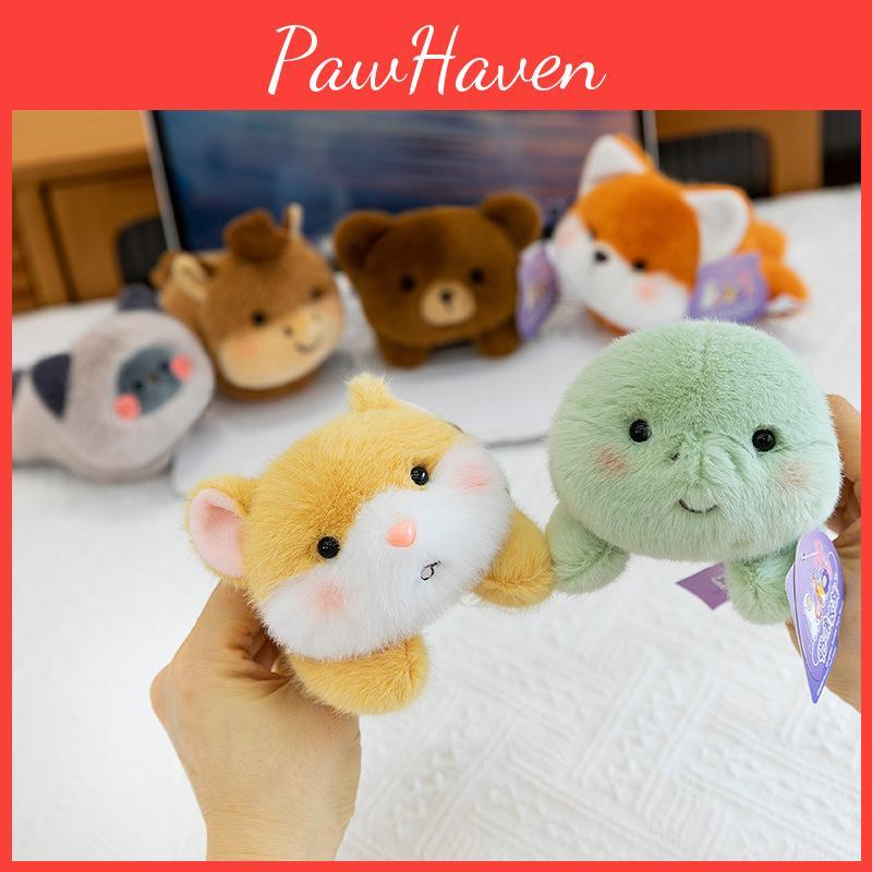 Short Plush Elephant Cat Bear Fox Refrigerator Magnet For Kitchen Decor And Gift