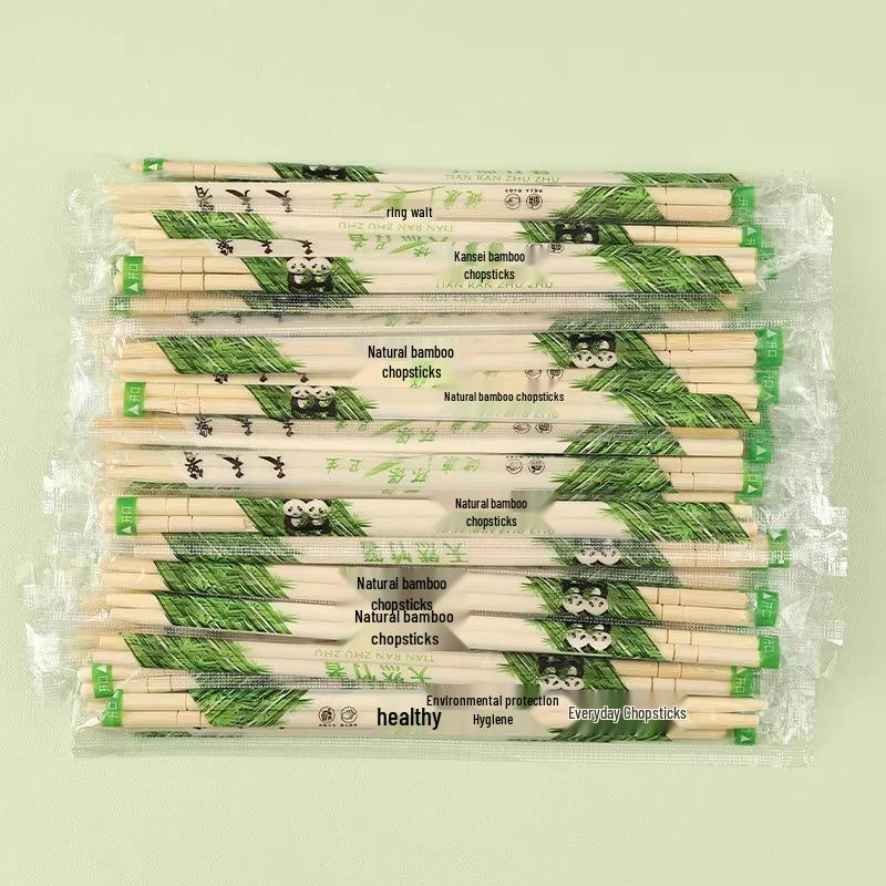 Premium Hygienic Bamboo Chopsticks - Thickened & Disposable for Fast Food and Household Use