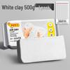 Air-Dry Stone Plasticine Clay 250g - White No-Bake Pottery Clay with Varnish and Tools