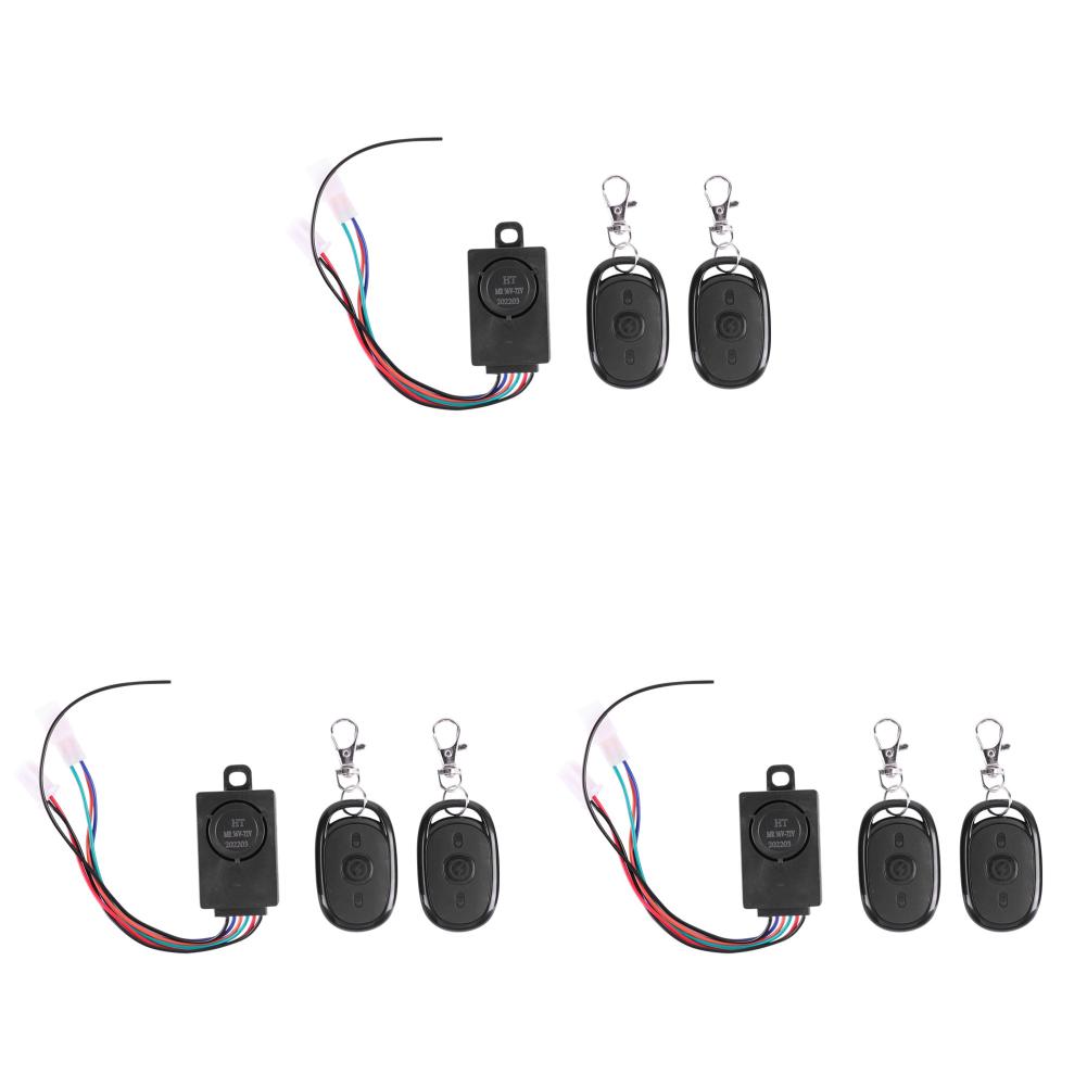 E-bike Alarm System 36-72V 125dB Anti-Theft for Electric Scooter Bicycle Security Anti Lost Remote Control Detector Alarm 1-3Set