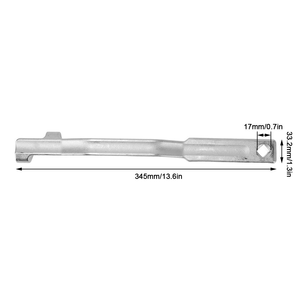 Sturdy Wrench Extension Tool Silver Wrench Multiplier Bar Durable Wrench Extender Bar Auto Repair