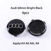 Hub Caps Hot For Audi 4pcs 60mm 61mm 68mm 69mm Audi Hub Caps Car Wheel Center Caps For Audi A1 A2 A3 A4 A5 A6 A7 A8 S3 S6 Q3