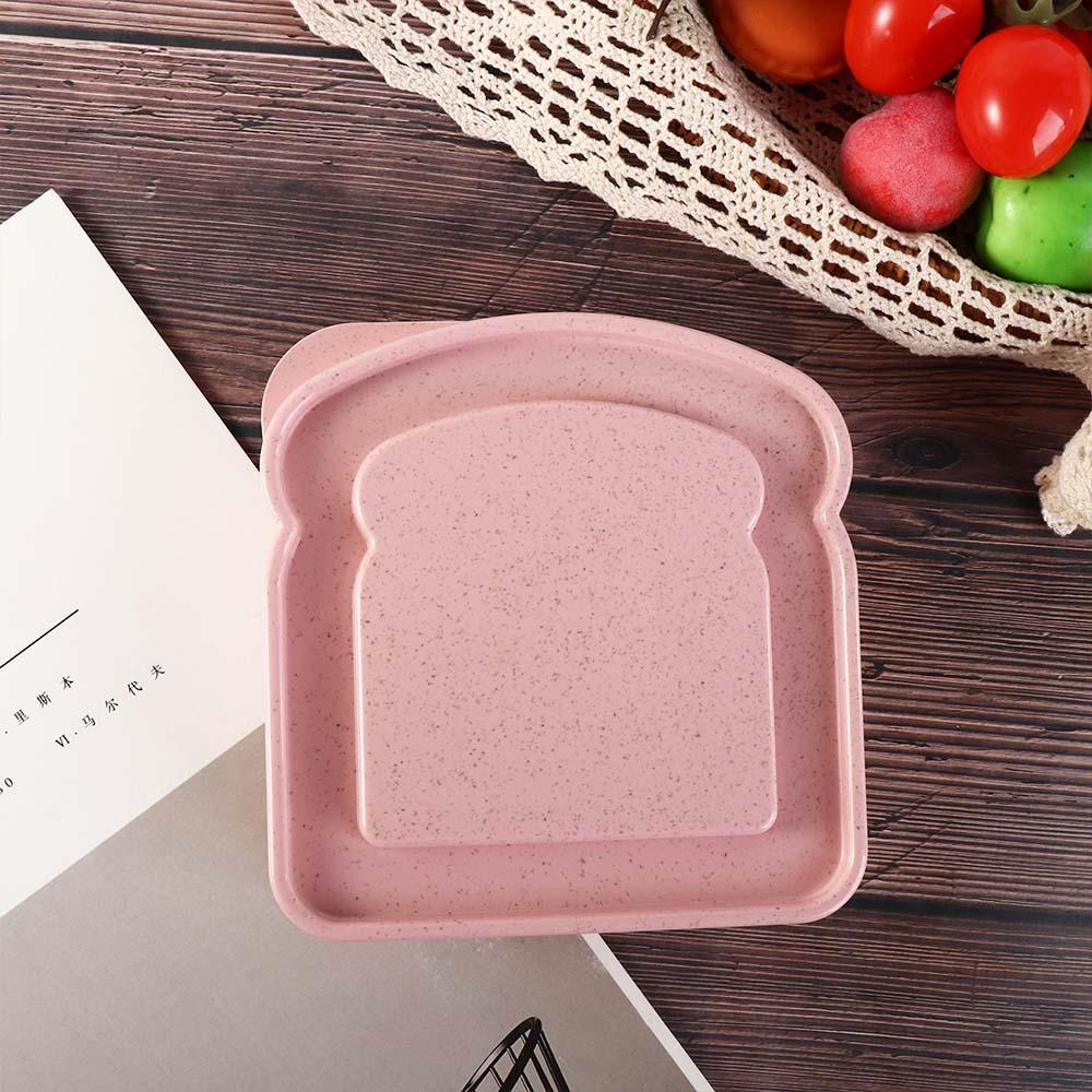 Use Toast Shape Keep Freshing Bread Container Sandwich Storage Case Toast Box Dessert Container