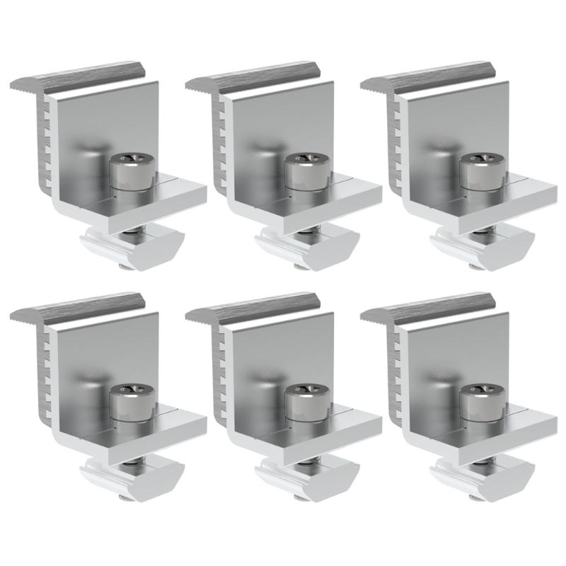 6Pcs 39mm Adjustable Solar Panel Mounting Bracket Clamp Wide Photovoltaic Support Solar System Accessories 1