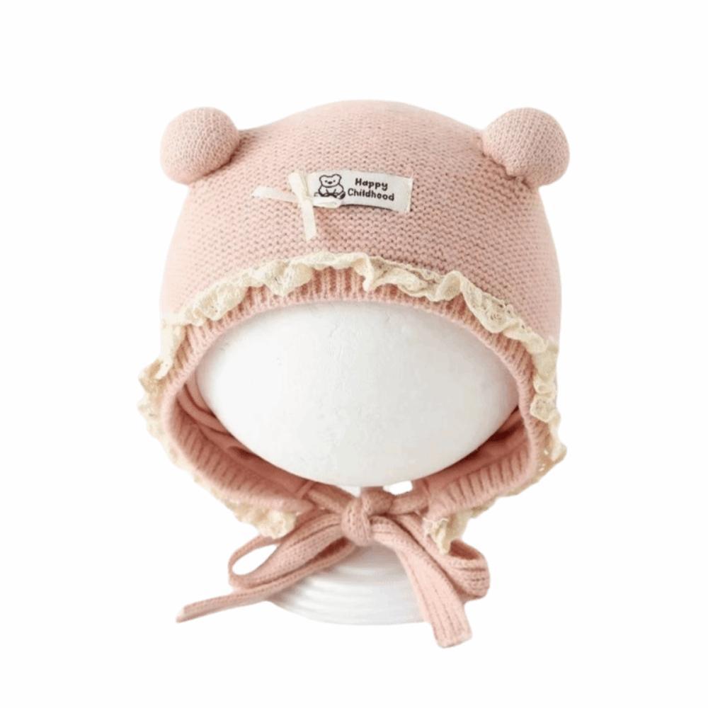Breathable Winter Baby Crochet Hat Cold-Resistant Winter Baby Lacing Cap Outdoor Activities