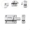 Door Bolt Security Slide Latch Lock,Stainless Steel with 6 Screws,Slide Sliding Lock