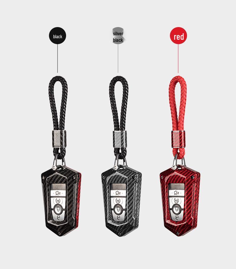 Echte Kohlefaser Schlüsselhülle für 2018-2020 Ford Edge, Mondeo und Mustang