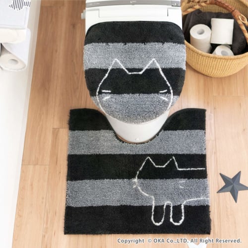 Oka (OKA) Uchineko Regular Size Litter Mat, Approx. 60 x 60 cm (White)
