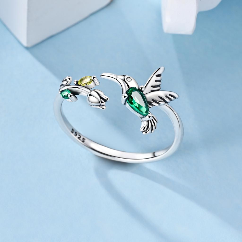 Copper Tulip Hummingbird Rings For Women Original Simple Design Foreve Ring Engagement Wedding Luxury Jewelry