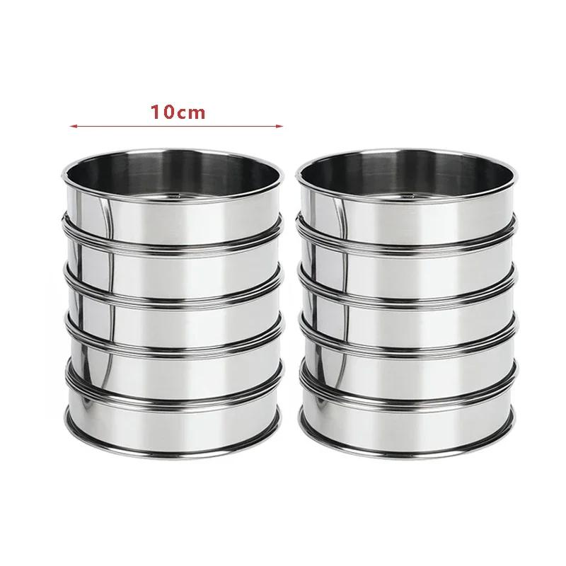 Double Rolled Stainless Steel English Muffin Rings Food Safe Metal Cooking Rings for Fried Eggs Dessert Tarts Baking Bakeware