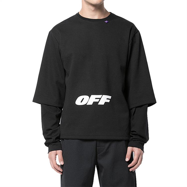 Off-White Long Sleeve Pullover Sweatshirt Men Tops OMAB022E184050031001