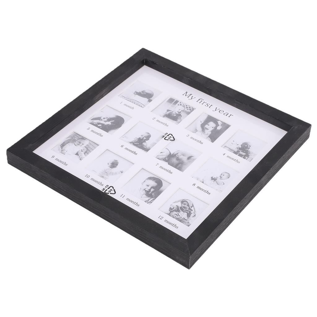 Baby First Years Photo Frame 12 Month Newborn Monthly Picture Frame for Toddler Growth Record