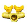 Conector de Válvula de Gas Tipo Y de Latón de Cuatro Puntos - Interruptor de Bola de Tres Vías