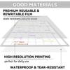 Reusable Whiteboard Calendar 2 Markers Dual Sided Foldable Design 3 Month Planner for Office Home School Erasable Surface Weekly
