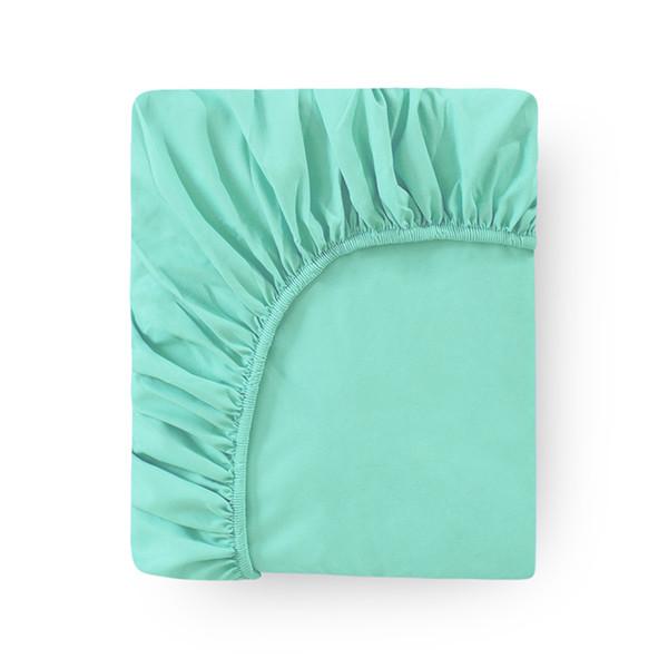 Ensfarget bomullslaken Seng Madrasstrekk Multi Størrelse Anti Dust Against Midd og Bakterier Sengetøy Beskyttertrekk Ingen putevar