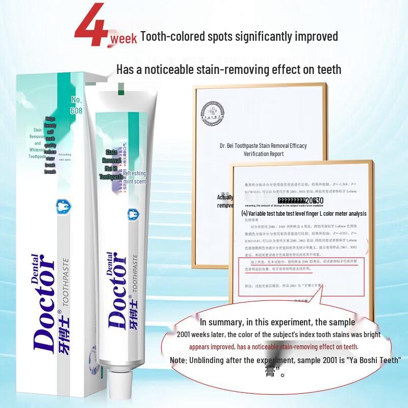 Dr. Tooth Stain Removal Whitening Toothpaste