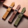 Vintage Soft Suede Leather Straps 14/16/18/20/22mm Watch Band for Omega Quick Release Calfskin Bracelet Men & Women Accessories