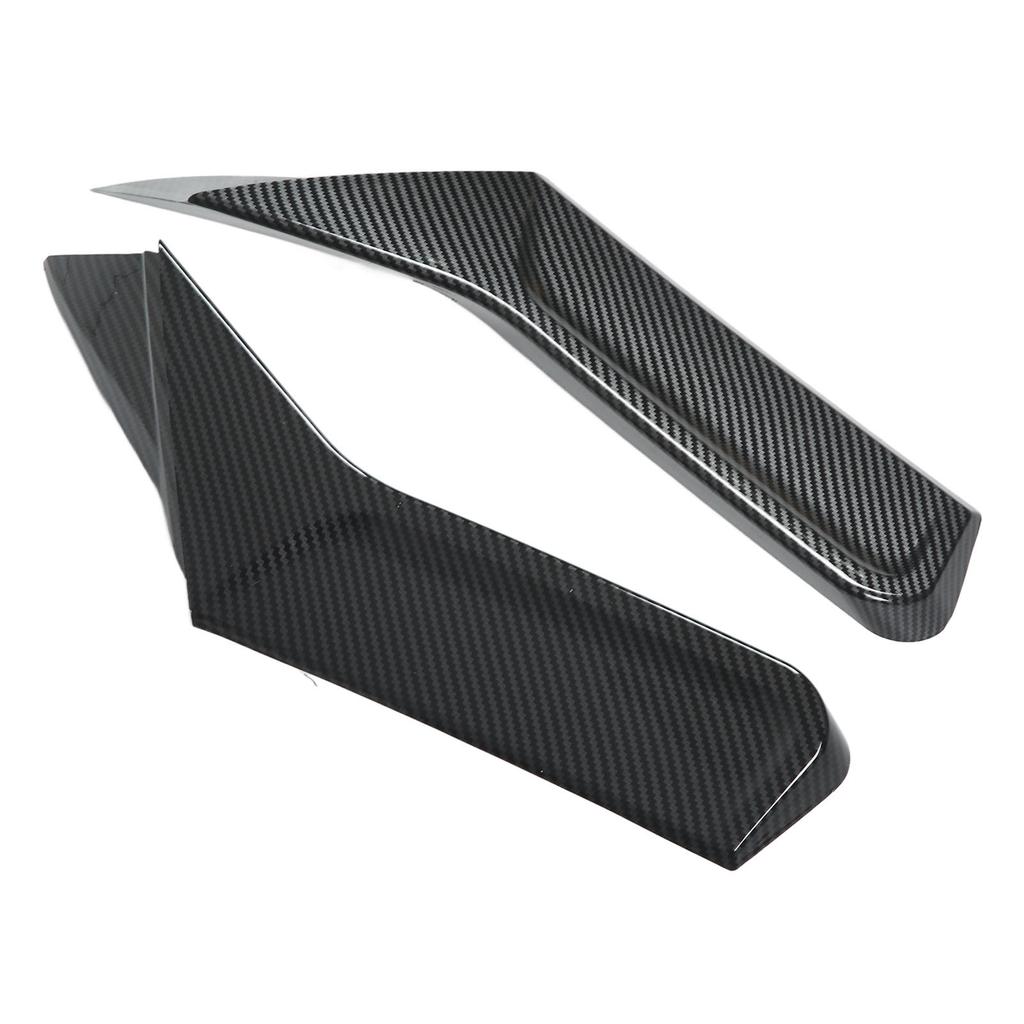 1 Pair Rear Window Side Spoiler Wing Splitter Canard Trim Car Accessories Replacement for MK8 VIII R GTD 2020+ Carbon