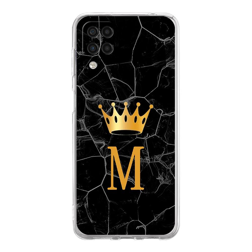 

Crown Letter A To Z Phone Case For Samsung Galaxy A13 A33 A73 A53 A23 A51 A71 A21S A12 A31 A41 A05s A03S A15 A25 A32 5G Cover Samsung A25