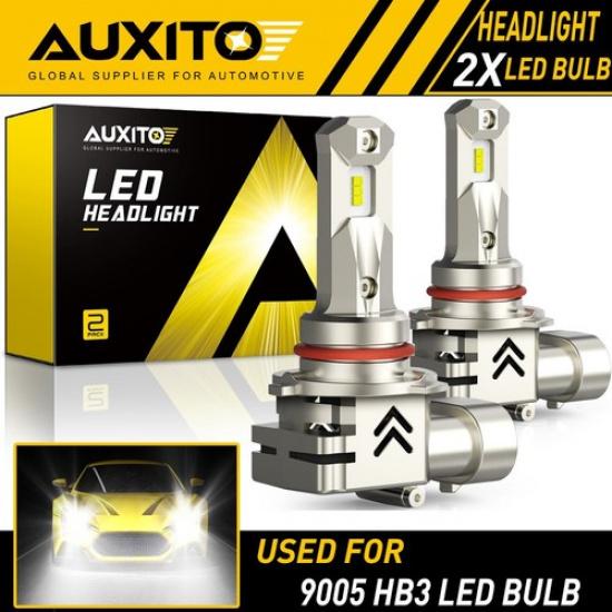 2X 9005 HB3 LED Headlight kit 24000LM High Low Beam White Bulb HID CANBUS 10S EA