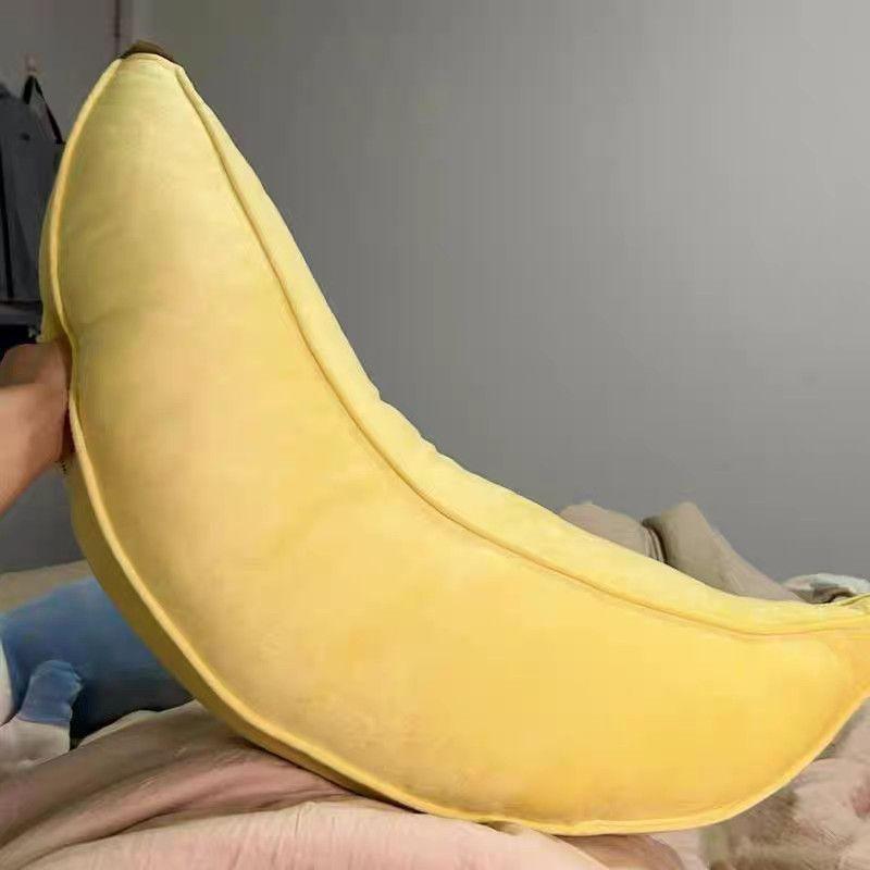 Banana Throw Pillow Long Throw Pillow Student Dormitory Bed Cushion Soft Bag Pillow Bay Window Pillow Plush Doll