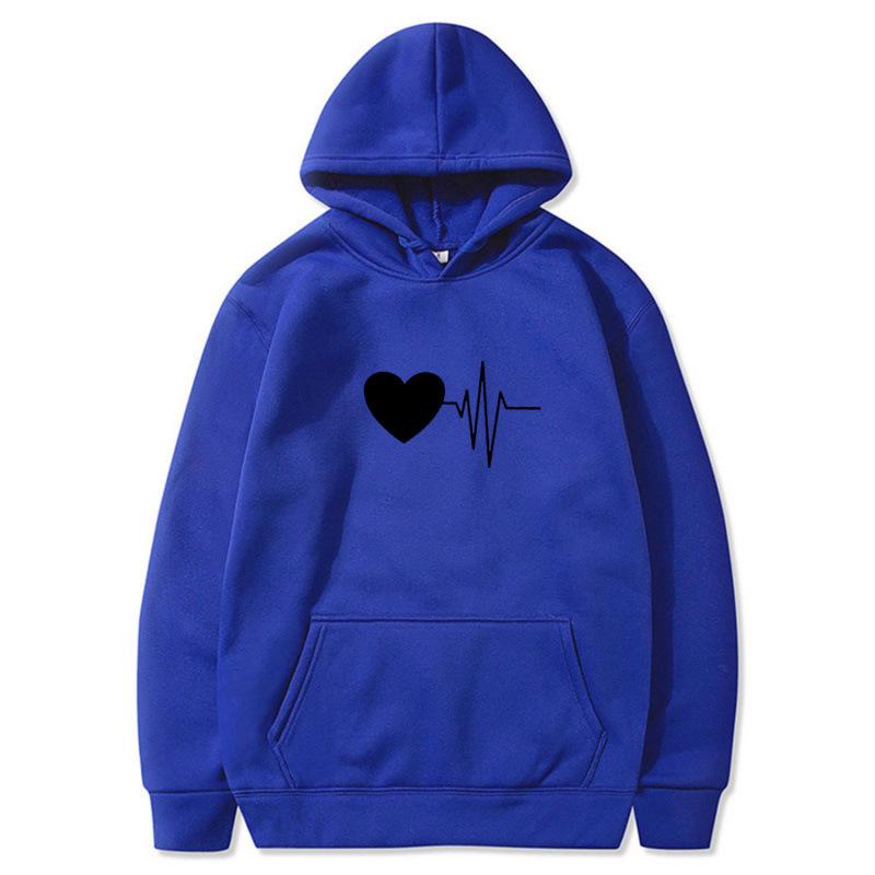 Unisex American Style Printed Hoodie - Casual Spring & Autumn Pullover Sweatshirt