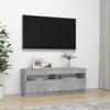 Vidaxl Szafka Pod Tv Z Oświetleniem Led, Szarość Betonu, 100X35X40 Cm