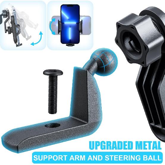 Upgraded Phone Mount For Jeep Wrangler JK JKU 2018 2017 2016 2015 2014 2013 2012 2011, Dash Multi-Mount Phone Holder Kit W/Storage Tray Interior