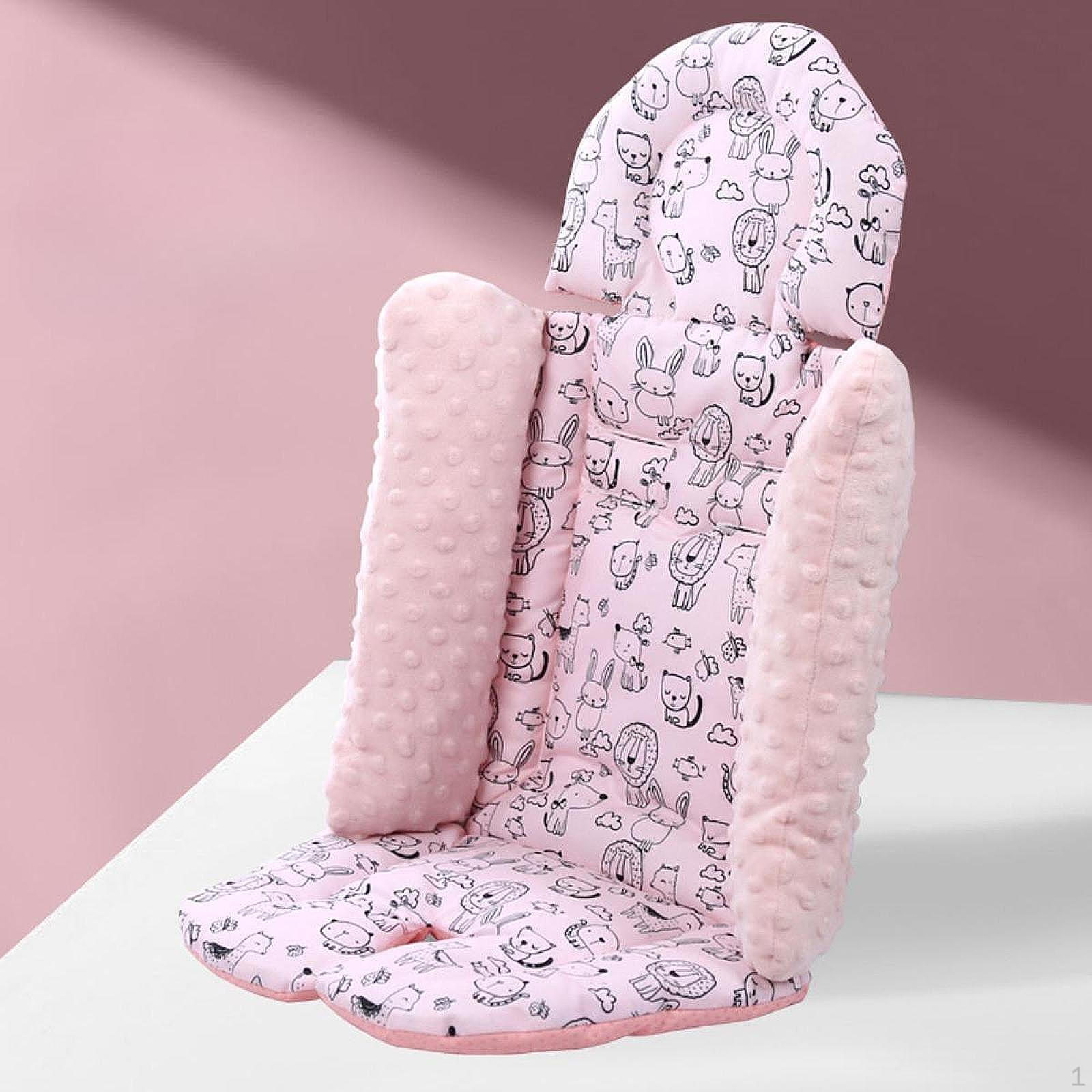 

Подушка-переноска для младенца, коляска, дышащая, удобная, аксессуар для прогулочной коляски, подкладка на сиденье, коврик для тележки розовый