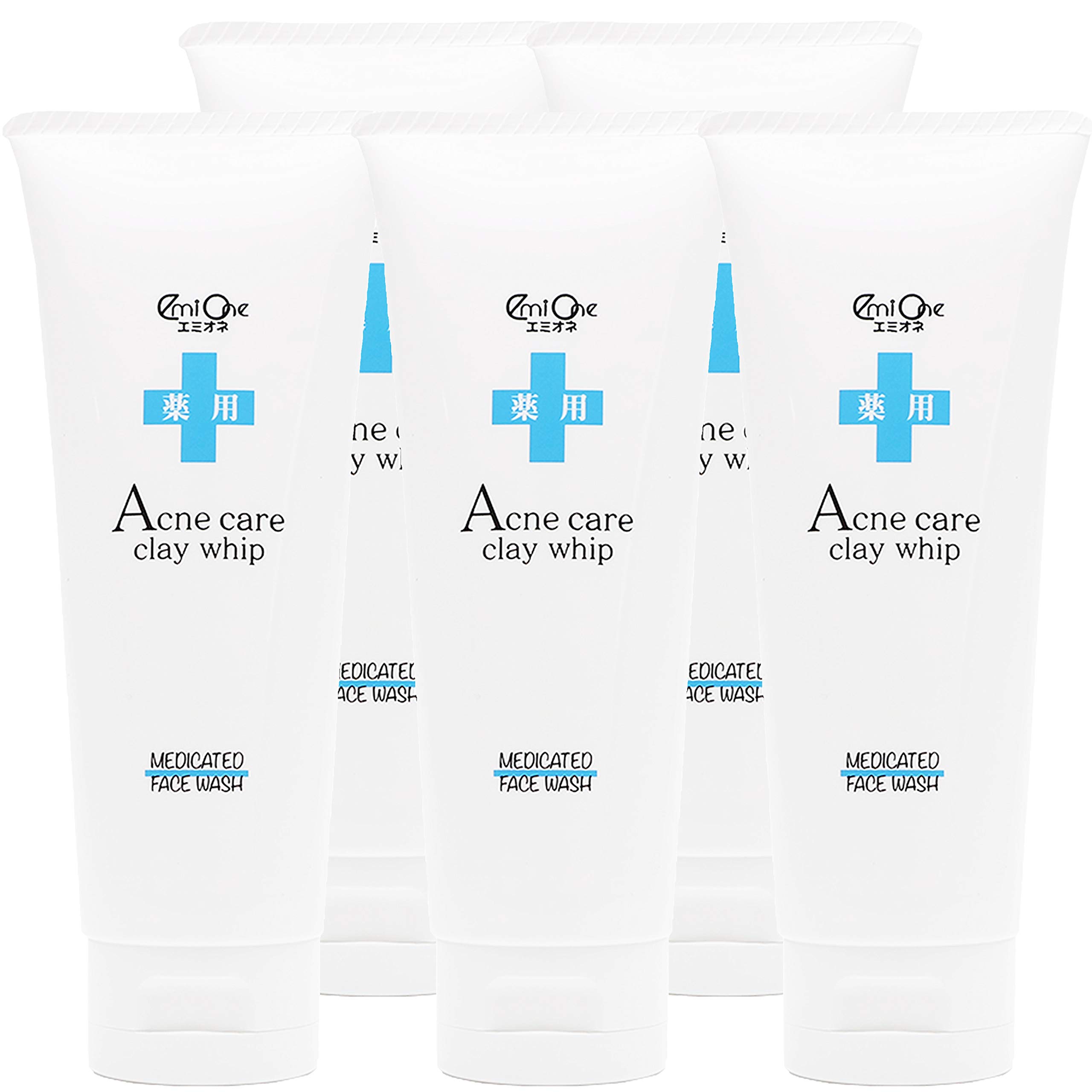 

Эмионе Лечебная пенка для умывания для ухода за кожей с акне, Глина-взбитые сливки 100 г, Пенка для умывания для ухода за кожей с акне, Предотвращение акне, Грязевая пенка для умывания, 5 штук, Квазилекарственное средство, Наполнено грязью