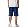 Men Drawstring Waist Plaid Print Casual Shorts Relaxed Fit Lightweight Breathable Fabric Knee Length Summer Bottoms