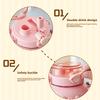 Portable Water Bottle With Bear Decor Adjustables Strap Design Sports Cup For Home Indoor Outdoor