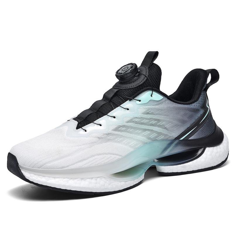 

2025 новая мужская обувь кокосовая дышащая амортизирующая сетчатая спортивная обувь марафон светящаяся беговая повседневная модная обувь 45