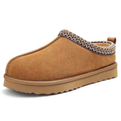 Mode Smile PoP Classique Daim Femmes Pantoufles Floues Véritables Pantoufles d'Hiver Moelleuses Chaudes Antidérapantes Chaussures en Peluche Maison Homme Pantoufles en Coton