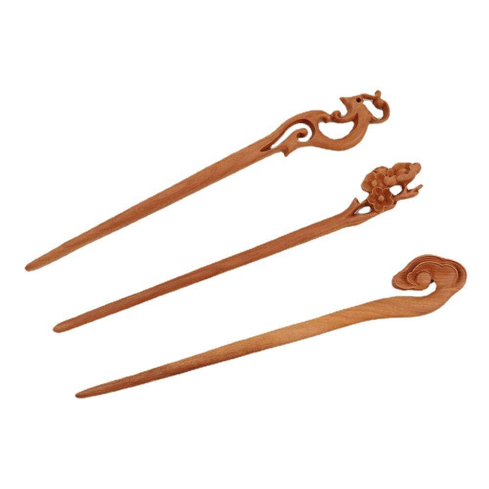 Wave Shape Hair Sticks Korean Hair Clip Wooden Hair Sticks Chinese Hair Fork Women Hanfu Hairpins