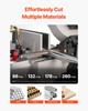 Metal Horizontal Band Saw 1.1 KW, 7 X 12 In Cutting Capacity 4 Speeds Variable Speed Bandsaw 220V Horizontal & Vertical Cutting for Multiple Metal