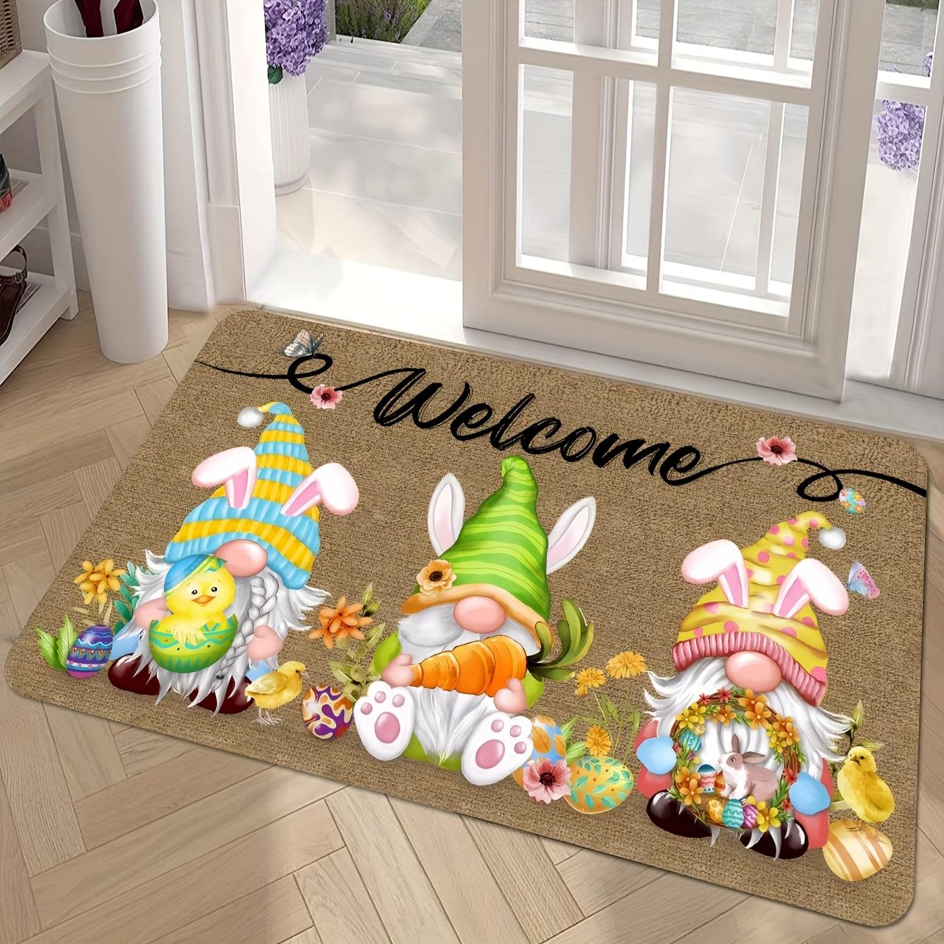 

Easter Bunny Floor Mat Anti-Slip and Noise-Reducing Kitchen and Bathroom Carpet Entrance Floor Mat Home Decoration 40X60CM
