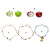Sweet Cool Girls Neck Chain Spicy Women's Summer Necklace Dopamine Beads Colored Collarbone Chain Creative Earrings