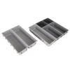Silverware Drawer Organizer Sturdy Plastic Large Capacity Multifunction Utensil Organizer for Knife Fork Spoon